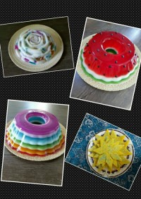 ژله های خوشگلم و کیک شربتی