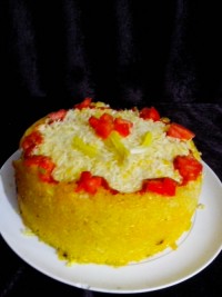 ته چین مرغ و اسفناج