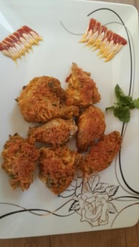مرغ برشته با پنیر