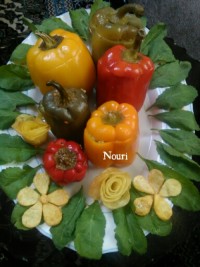 دلمه فلفل دلمه ای سبز