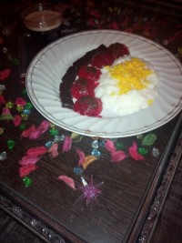 ژله چلو کباب