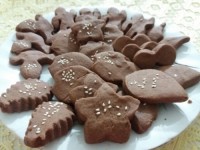 شیرینی شکلاتی قهوه ای