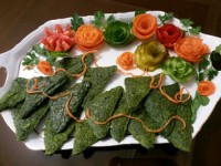 کوکو سبزی قالبی در فر