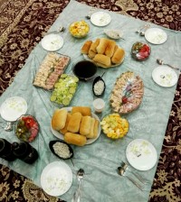 سفره شام تولد پسرم