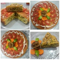 کیک مرغ و بادمجان