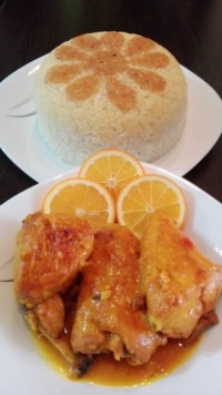 خوراک مرغ پرتقالی