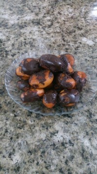 پیراشکی توپی با رویه شکلات