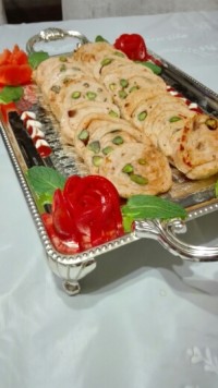 رولت مرغ و قارچ مخصوص