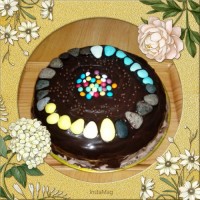 کیک ساده با رویه گاناش