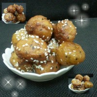 دونات (پیراشکی) توپی با رویه شیری