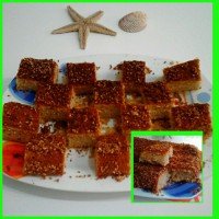 کیک ارده و کنجد با دستور تمنا جون