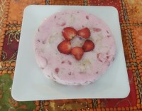 بیسکویت بستنی طعم توت فرنگی