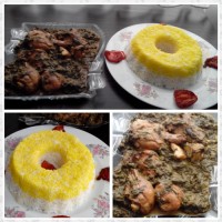 چلوخورشت اسفناج.