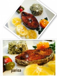 سبزی پلو با ماهی شیر تنوری