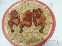 پلو قهوه ای با سبزیجات