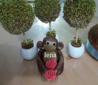 عروسک میمون باخمیر فوندانت