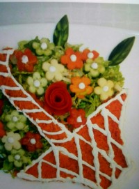 تزئین سالاد فصل