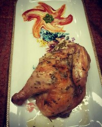 مرغ بریان با طعم رزماری