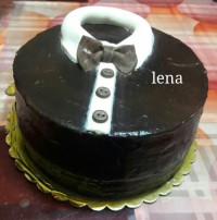 کیک شیفون با روکش گاناش