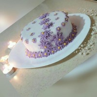 کیک شیفون با تزیین فوندانت