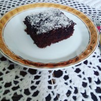 کیک خیس شکلاتی. دوستتون دارم