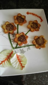 کوکو سیب زمینی با کتلت