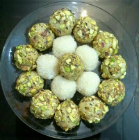 توپ نارگیلی بدون پخت