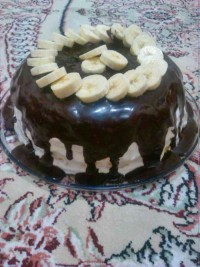 کیک شیفون با رویه گاناش