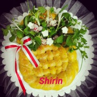 تزیین نون و پنیر و سبزی