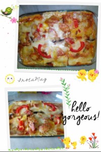 لازانیای سوسیس و گوجه