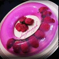 ژله ویترینی تقدیم به دوستای خوب پاپیونی 23 فروردین95 ژله دسر خوشمزه ژله_ویترینی