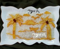 تزیین دیس پلو