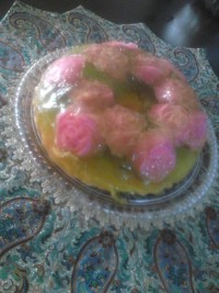 ژله ویترینی گل رز...