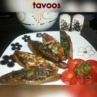 بادمجان شکم پر مازندرانی