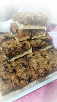 شیرینی تخته ای با رویه نارگیلی