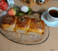 نان بروتشن کشمش و گردو