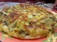 پیتزا گوشت وقارچ