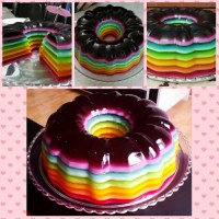 ژله بستنی رنگین کمان