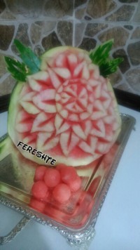 حکاکی روی هندوانه