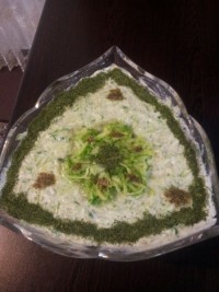 تزیین خیار ماست