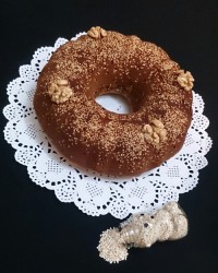 کیک ارده وگردو