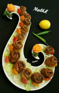 رولت گوشت و بادمجان