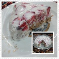 بیسکویت بستنی طعم توت فرنگی