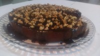 کیک شکلات و گردو