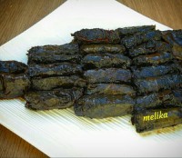 دلمه برگ مو با مرغ