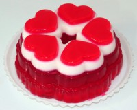 ژله قلب راه راه