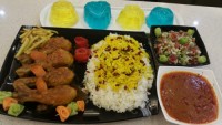 زشک پلو با مرغ و ژله