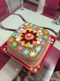 کیک باروکش ژله بستنی