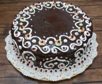کیک شکلاتی با رویه موکا