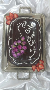 کیک اسفنجی با رویه گاناش